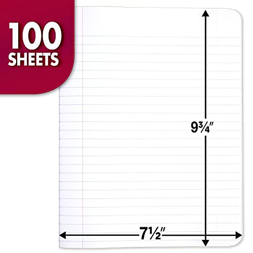 Mead Wide Ruled Composition Notebooks, 3 Pack