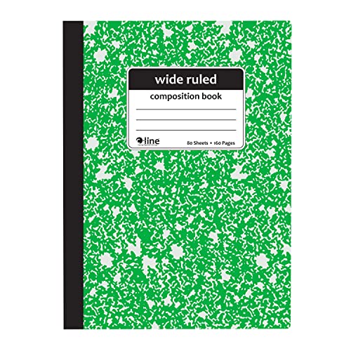 C-Line Wide Ruled Composition Notebook, Marble Design