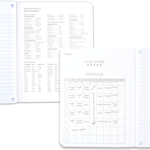 Five Star Composition Books with Study App, 4 Pack