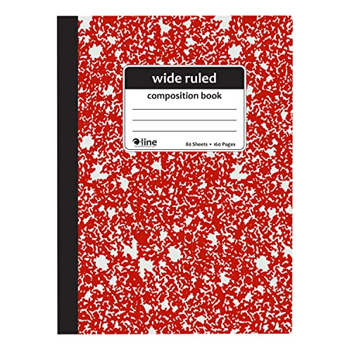 C-Line Wide Ruled Composition Notebook, Marble Design