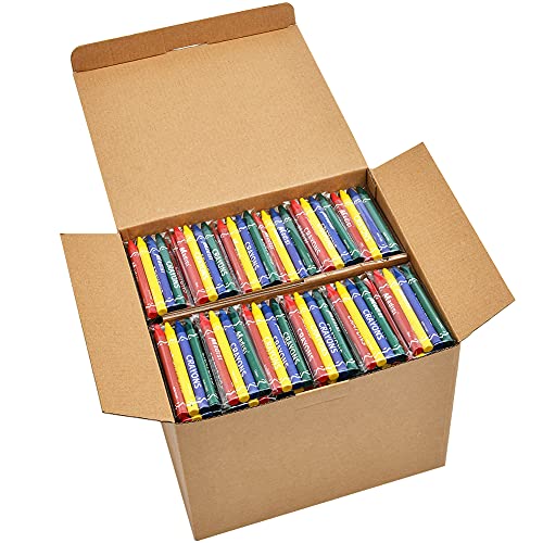 Madisi Bulk Crayon Pack, Regular Size, 1000 Count