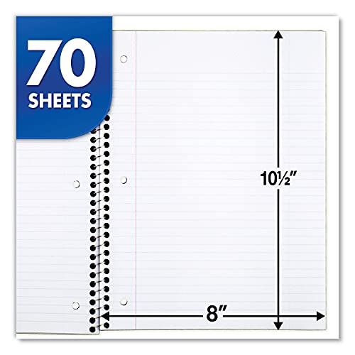 Mead College Ruled Spiral Notebooks 6-Pack