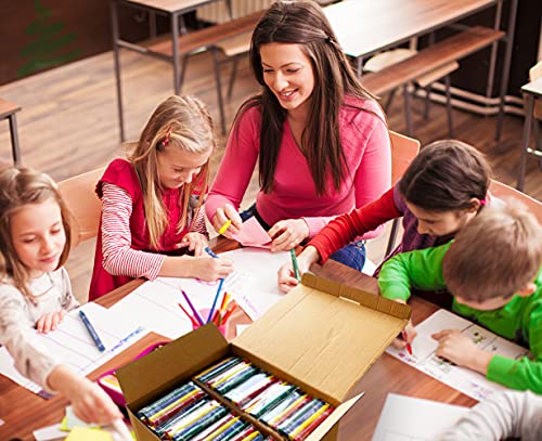 Madisi Bulk Crayon Pack, Regular Size, 1000 Count