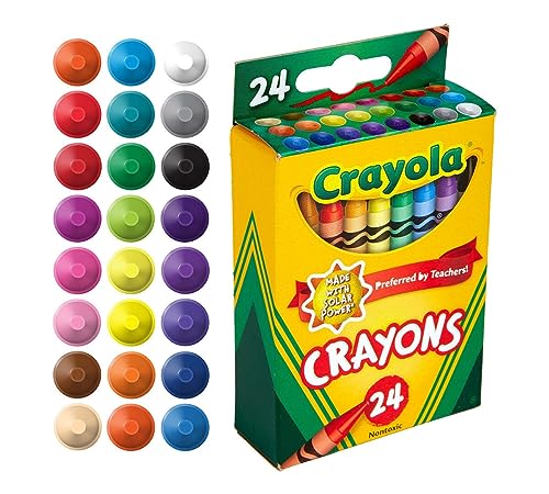 Classic Assorted Crayola Crayons - 24 Count