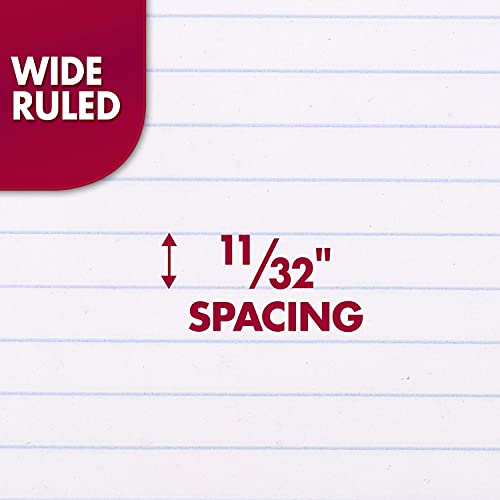 Mead 24-Pack Spiral Notebooks, Wide Ruled 70 Sheets