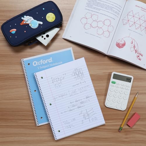 Oxford 1-Subject Spiral Notebooks, Assorted Pastels, 3-Pack