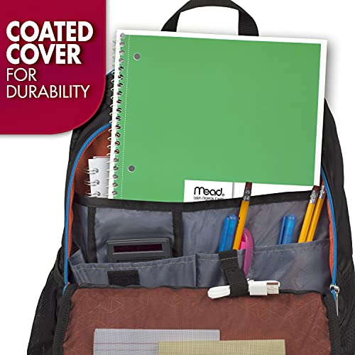 Mead 24-Pack Spiral Notebooks, Wide Ruled 70 Sheets