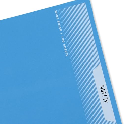 Mead 5-Pack Spiral Notebooks, Wide Ruled, 100 Sheets