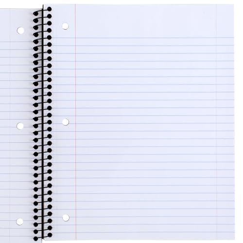 Mead 5-Pack Spiral Notebooks, Wide Ruled, 100 Sheets