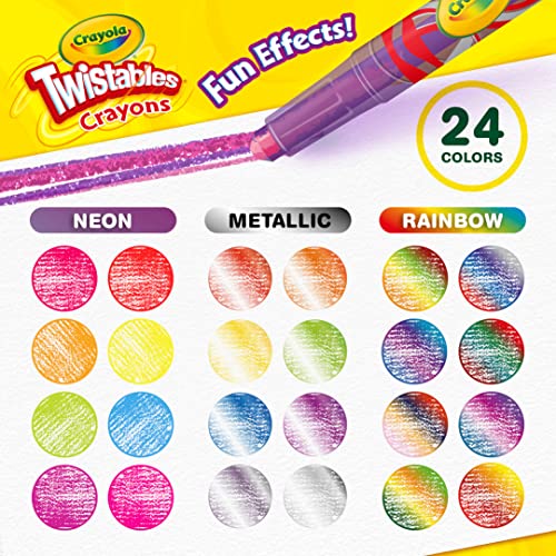 Crayola Twistables Crayons - Fun Effects, 24 Count