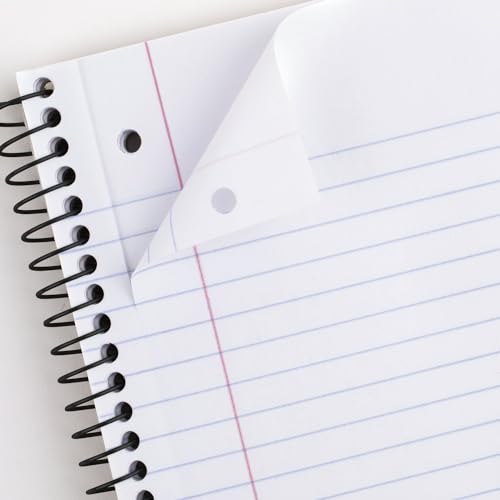 Mead 5-Pack Spiral Notebooks, Wide Ruled, 100 Sheets