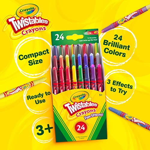 Crayola Twistables Crayons - Fun Effects, 24 Count