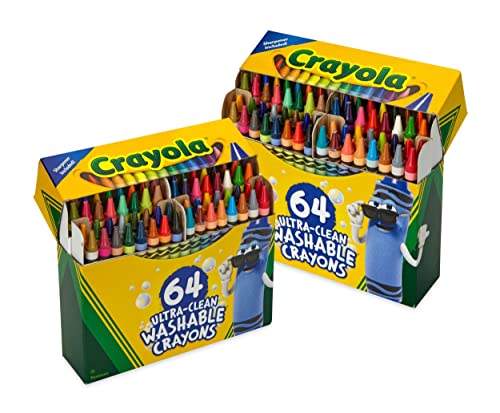 Crayola 64ct Washable Crayons - 2 Boxes