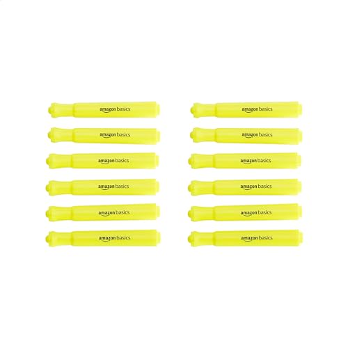 Yellow Chisel Tip Highlighters - 12-Pack