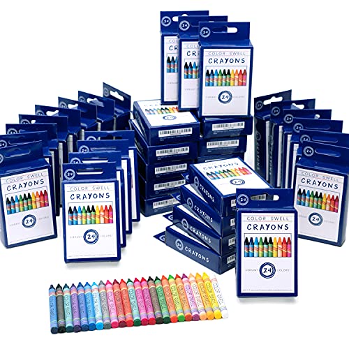 Bulk Crayon Packs - 36 Boxes of Vibrant Colors