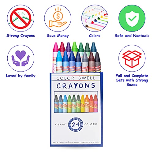 Bulk Crayon Packs - 36 Boxes of Vibrant Colors