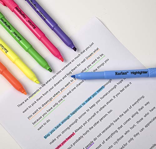 Rarlan Assorted Fluorescent Highlighters, 96 Count