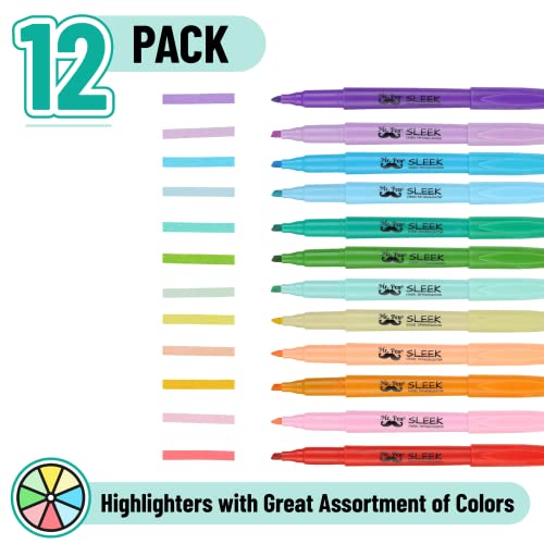 Mr. Pen Pastel Highlighters Assorted Colors 12-Pack