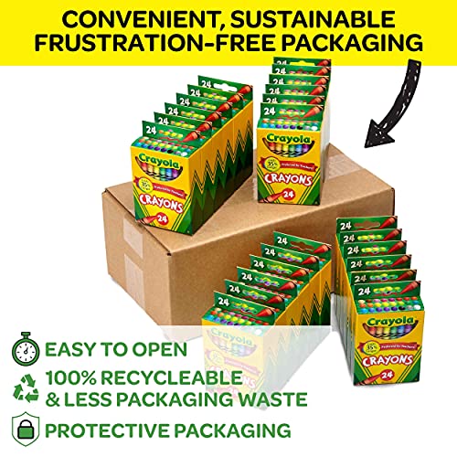 Bulk Crayola Crayon Packs - 24 Assorted Colors