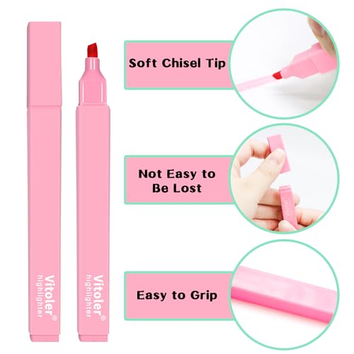 Aesthetic Pastel Highlighters - 10 Pack Set