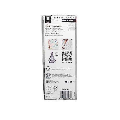 Zebra Mildliner Highlighters 5-Pack Multicolor