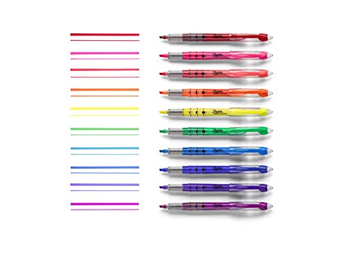 Sharpie Assorted Chisel Tip Liquid Highlighters, 10 Count