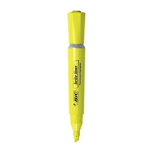BIC Brite Liner Highlighters with Rubber Grip - 4 Pack