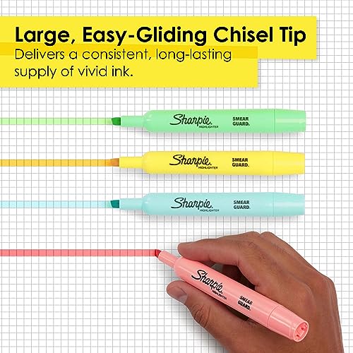 Sharpie Highlighters Pack - Mild Pastel Colors, 6 Count