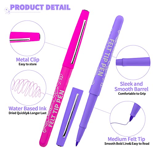 35 Color Fine Point Felt Tip Pens Set