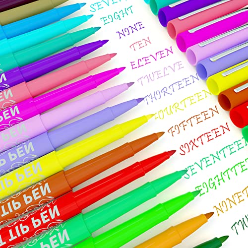 35 Color Fine Point Felt Tip Pens Set