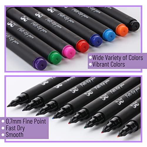 Mr. Pen Fine Point Felt Tip Pens - 8 Pack