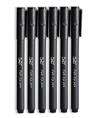Mr. Pen Fine Point Felt Tip Pens - Pack of 6