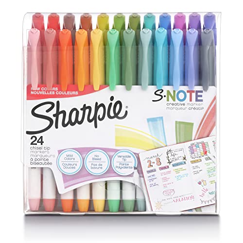 Pastel Chisel Tip Creative Markers Set - 24 Pack