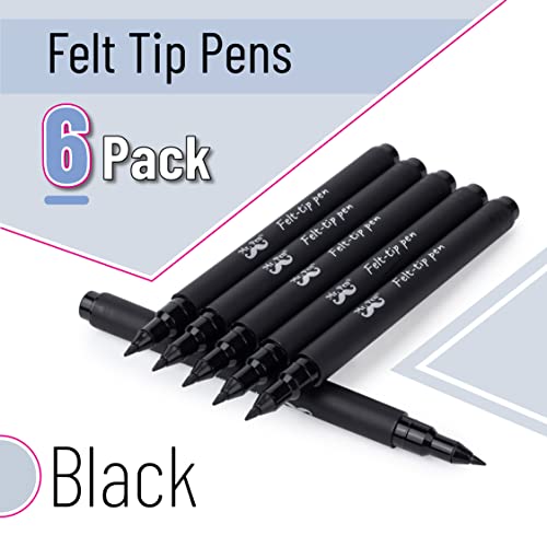 Mr. Pen Fine Point Felt Tip Pens - Pack of 6