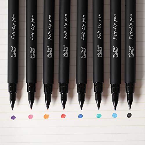 Mr. Pen Fine Point Felt Tip Pens - 8 Pack