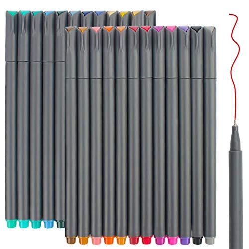 Taotree 24 Fine Line Colored Sketch Pens