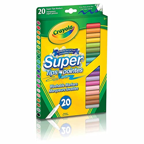 Crayola 20-Pack Washable Super Tips Markers