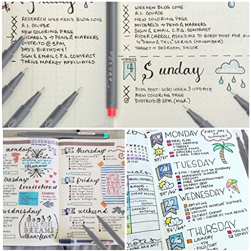Taotree 24 Fine Line Colored Sketch Pens
