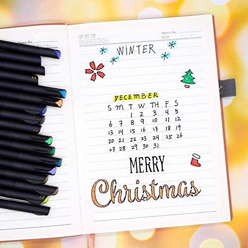 TWOHANDS 24-Color Fine Tip Journal Pens Set