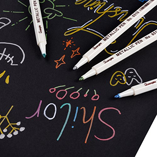 Sunshilor Fine Point Metallic Markers Set of 12
