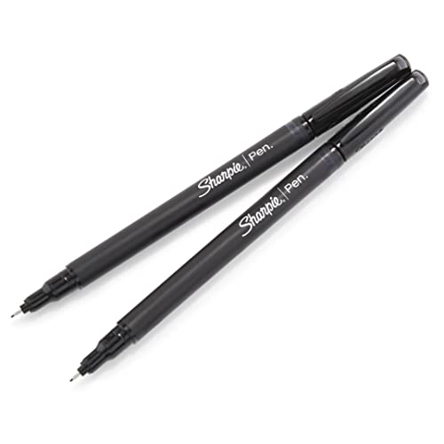 Sharpie Fine Point Felt Tip Pens, Black, 4 Pack