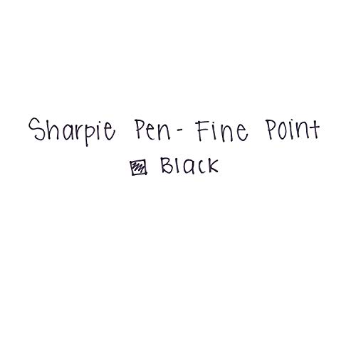 Sharpie Fine Point Felt Tip Pens, Black, 4 Pack
