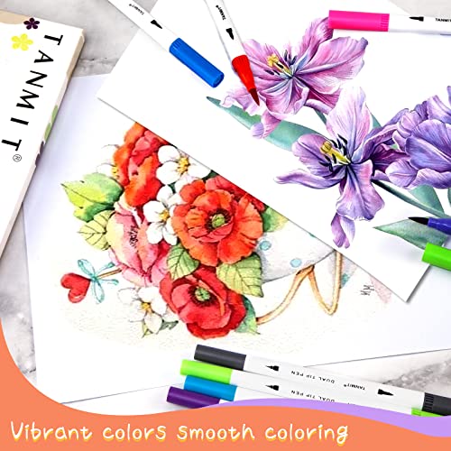 Dual Brush Marker Pens for Art and Journaling