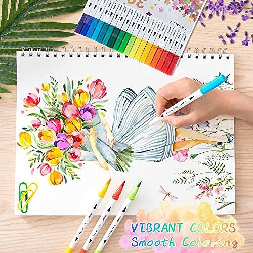 Dual Brush Marker Pens for Art and Journaling