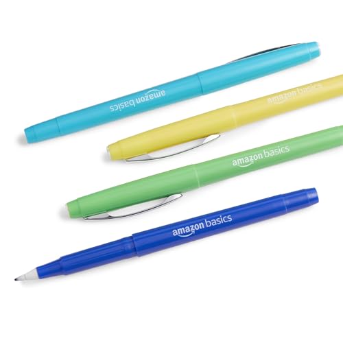 Amazon Basics 12-Pack Assorted Felt Tip Markers