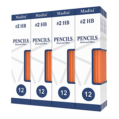 Madisi Pre-Sharpened #2 HB Yellow Pencils, 192 Pack