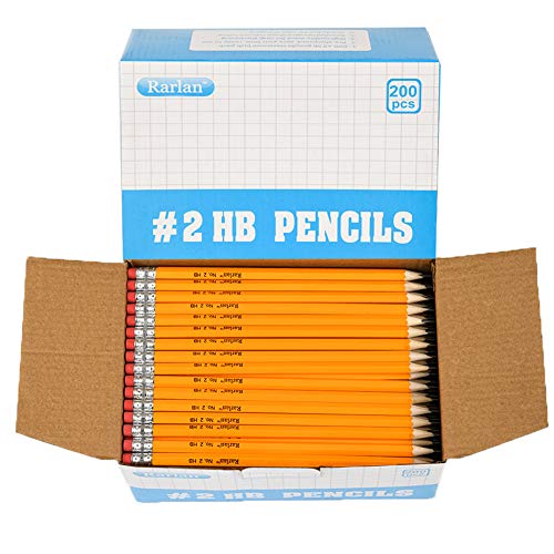 Rarlan Bulk Pack Pre-sharpened #2 HB Pencils