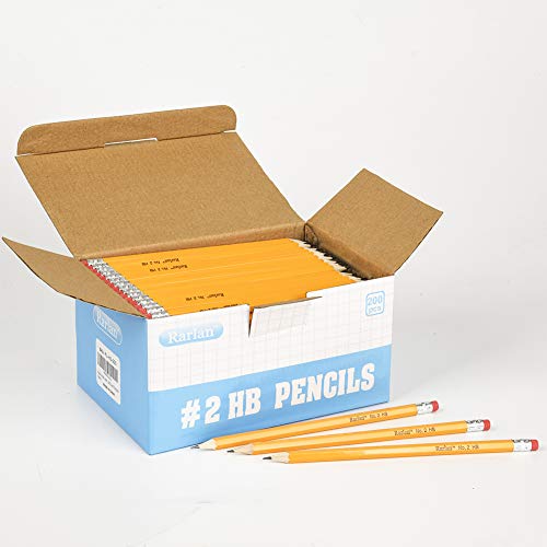Rarlan Bulk Pack Pre-sharpened #2 HB Pencils