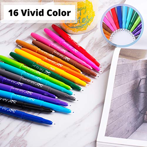 Mr. Pen Assorted Color Felt Tip Pens - 16 Pack