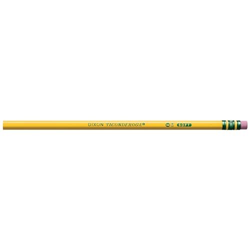 Ticonderoga Yellow Wood-Cased Pencils, 24 Count